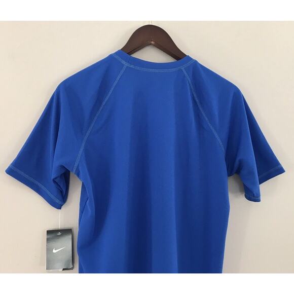 Nike men FITTED Dri-Fit Royal Blue Short Sleeve Sport T Shirt Sz S Running - Picture 8 of 10